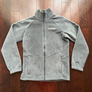 Columbia Kids Interchange Omni-Heat Jacket, Size M, Gray, Fleece, Full Zip